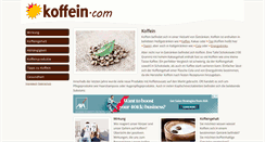 Desktop Screenshot of koffein.com